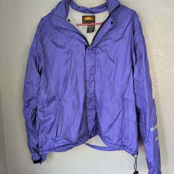 Equinox W Gore-Tex Jacket windbreaker Size L Purple Reflective Periwinkle light - Picture 1 of 16
